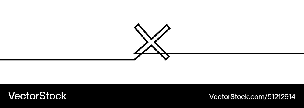 Multiple cross shape drawing by continuos line Multiple cross shape drawing by continuos line vector image