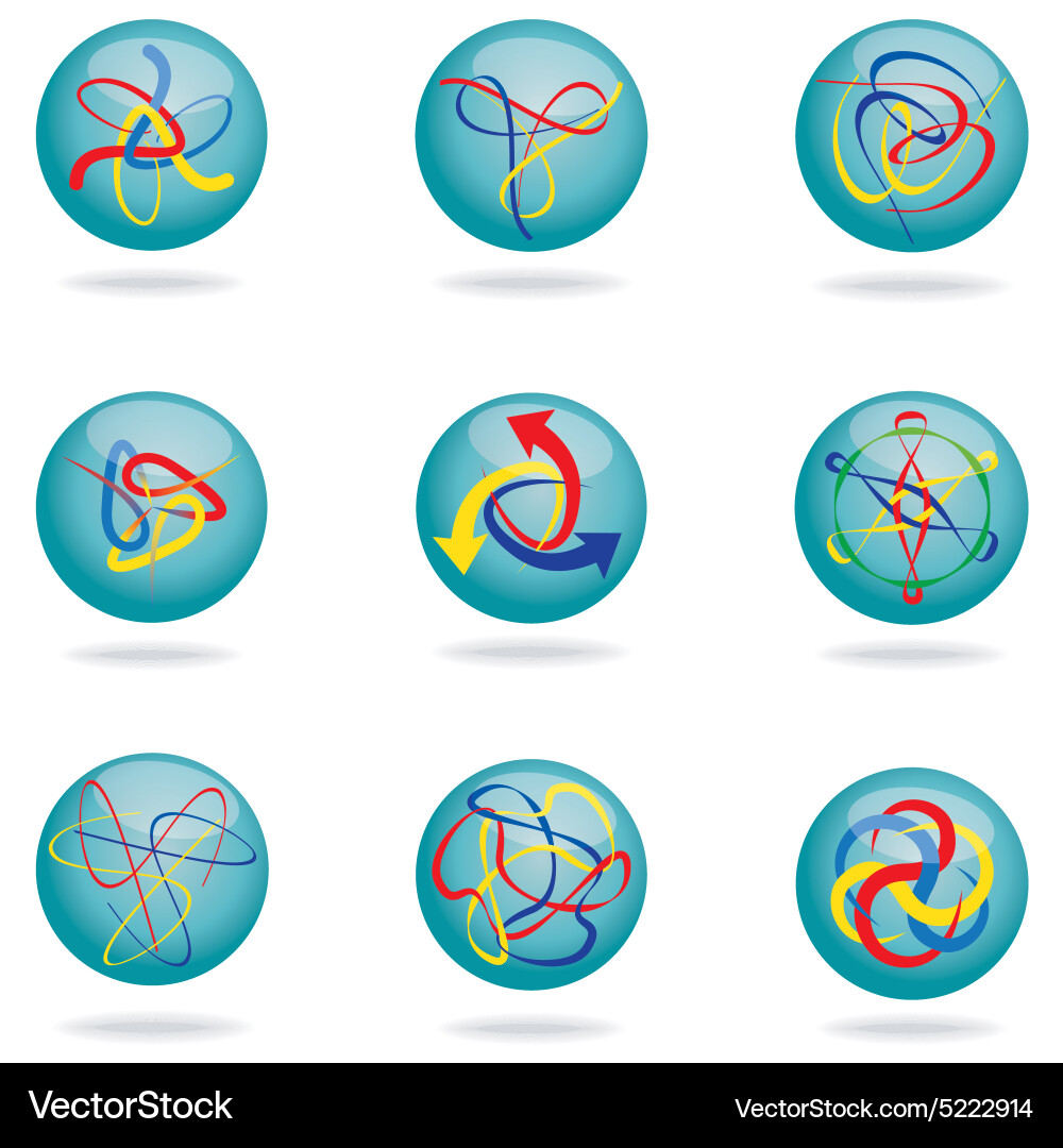 Unique modern graphics design element Vector Image