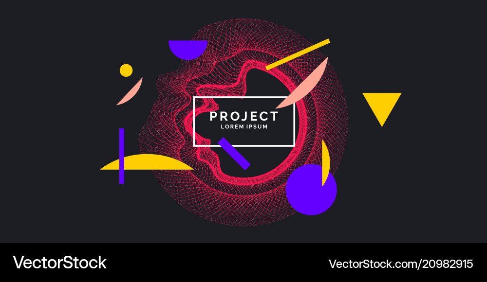 Abstract background with dynamic waves vector image