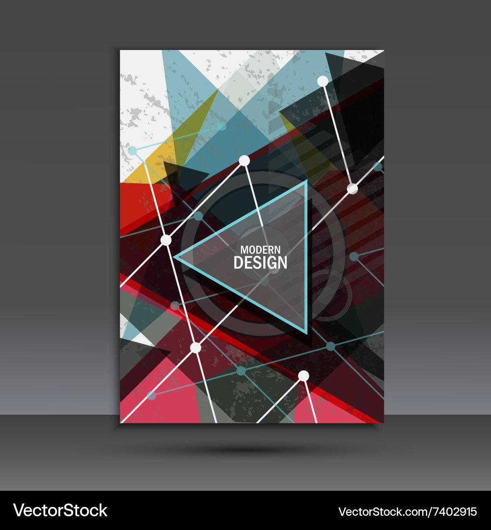 Abstract dynamic geometric background Vector Image