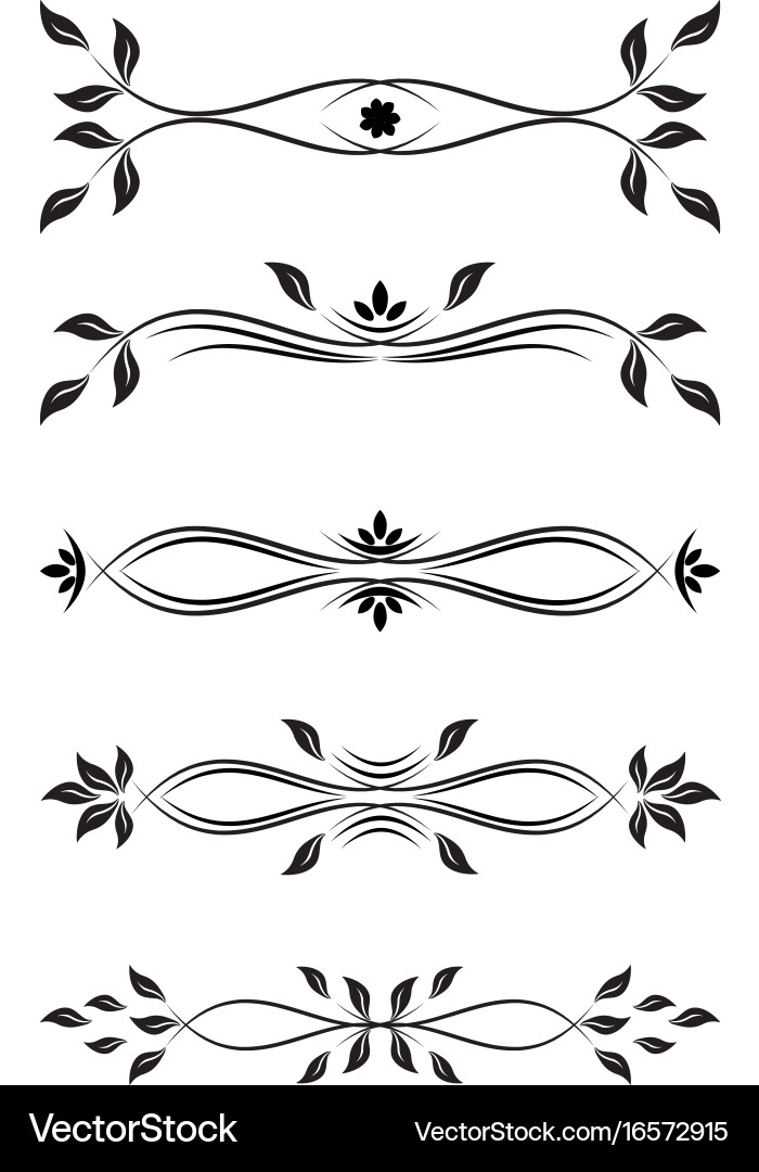 Design elements set vector image