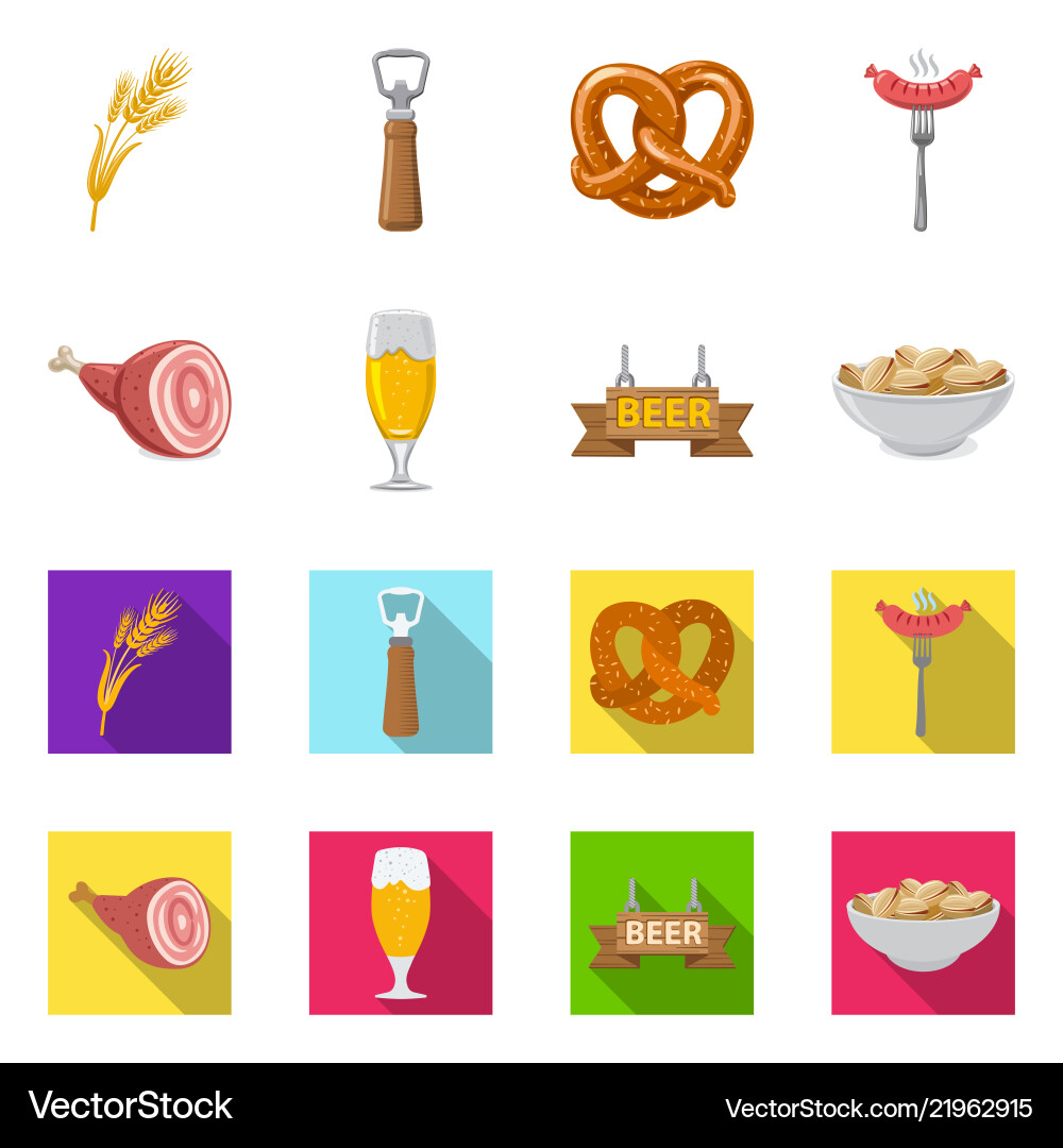 Design of pub and bar icon collection Design of pub and bar icon collection vector image