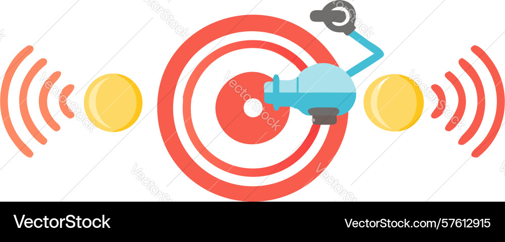 Drone targeting with wi-fi signals precision vector image
