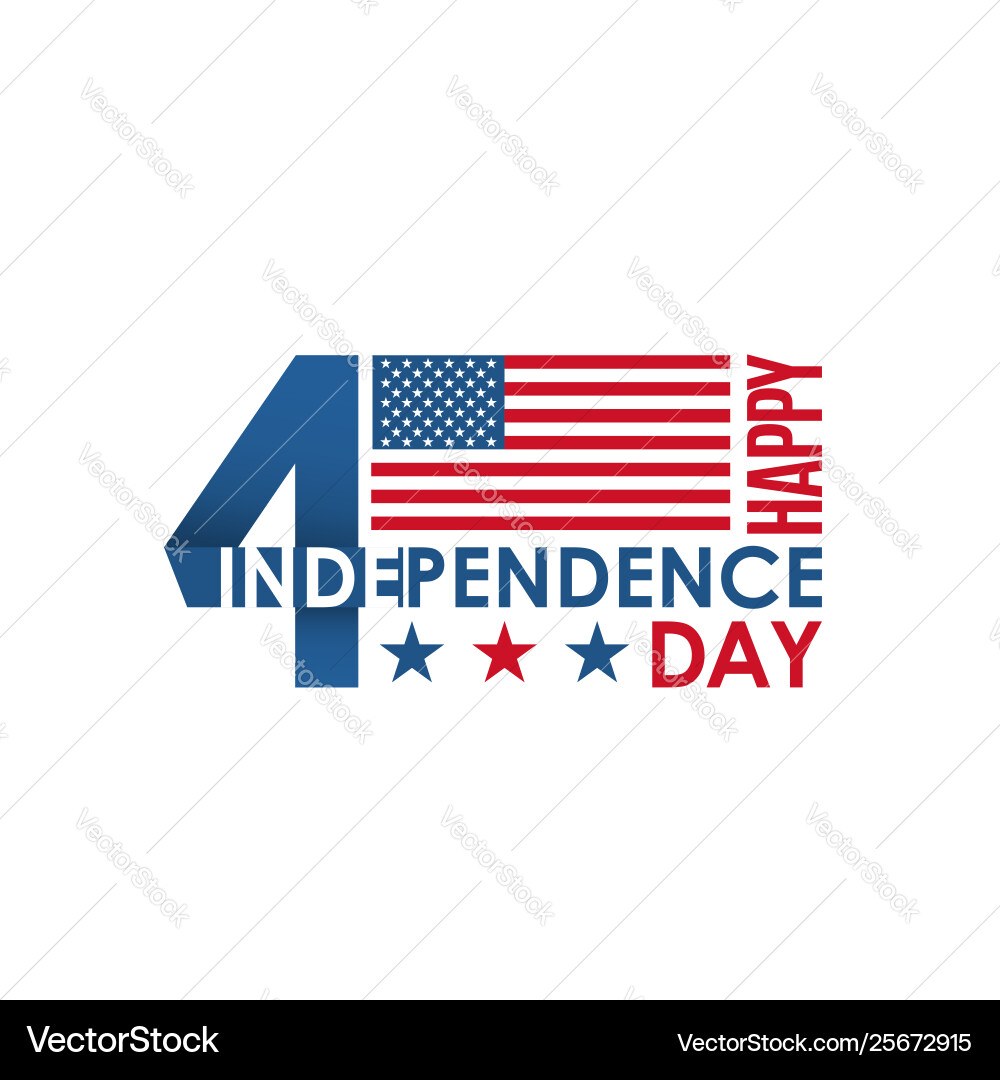 Fourth of July Celebration Banner Vector Image