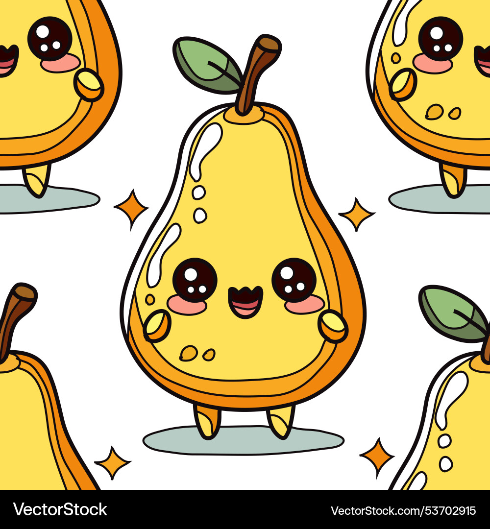 Fruit seamless pattern Fruit seamless pattern vector image
