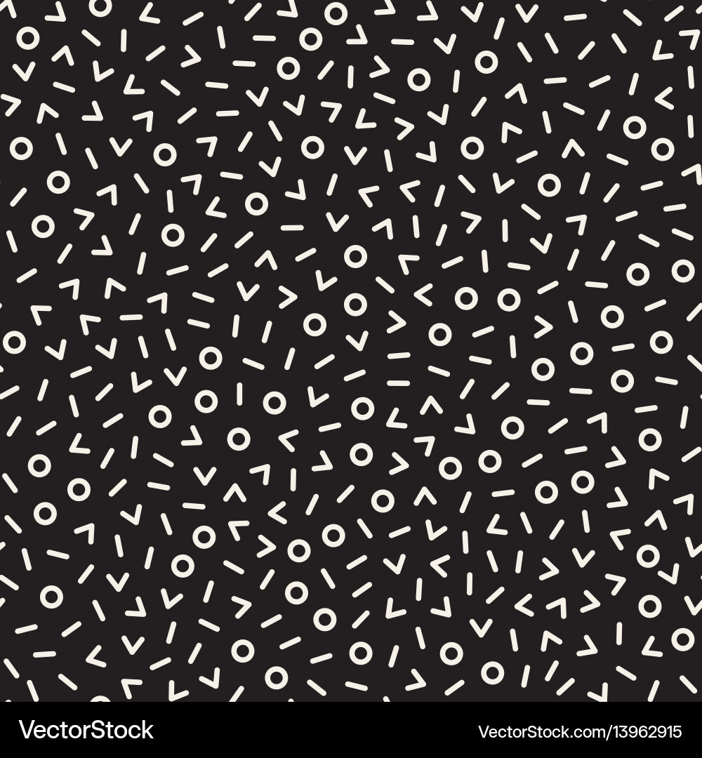 Geometric Line Pattern - Retro Shapes vector image