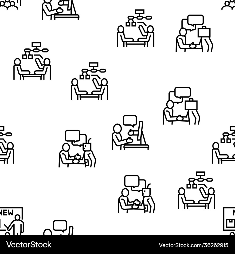 Introduction speech seamless pattern Introduction speech seamless pattern Vector Image