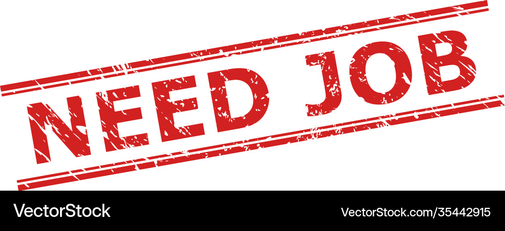 Need job seal with unclean style and double Vector Image