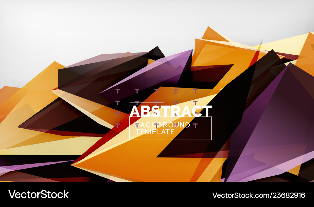 3d geometric triangular shapes abstract background 3d geometric triangular shapes abstract background vector image