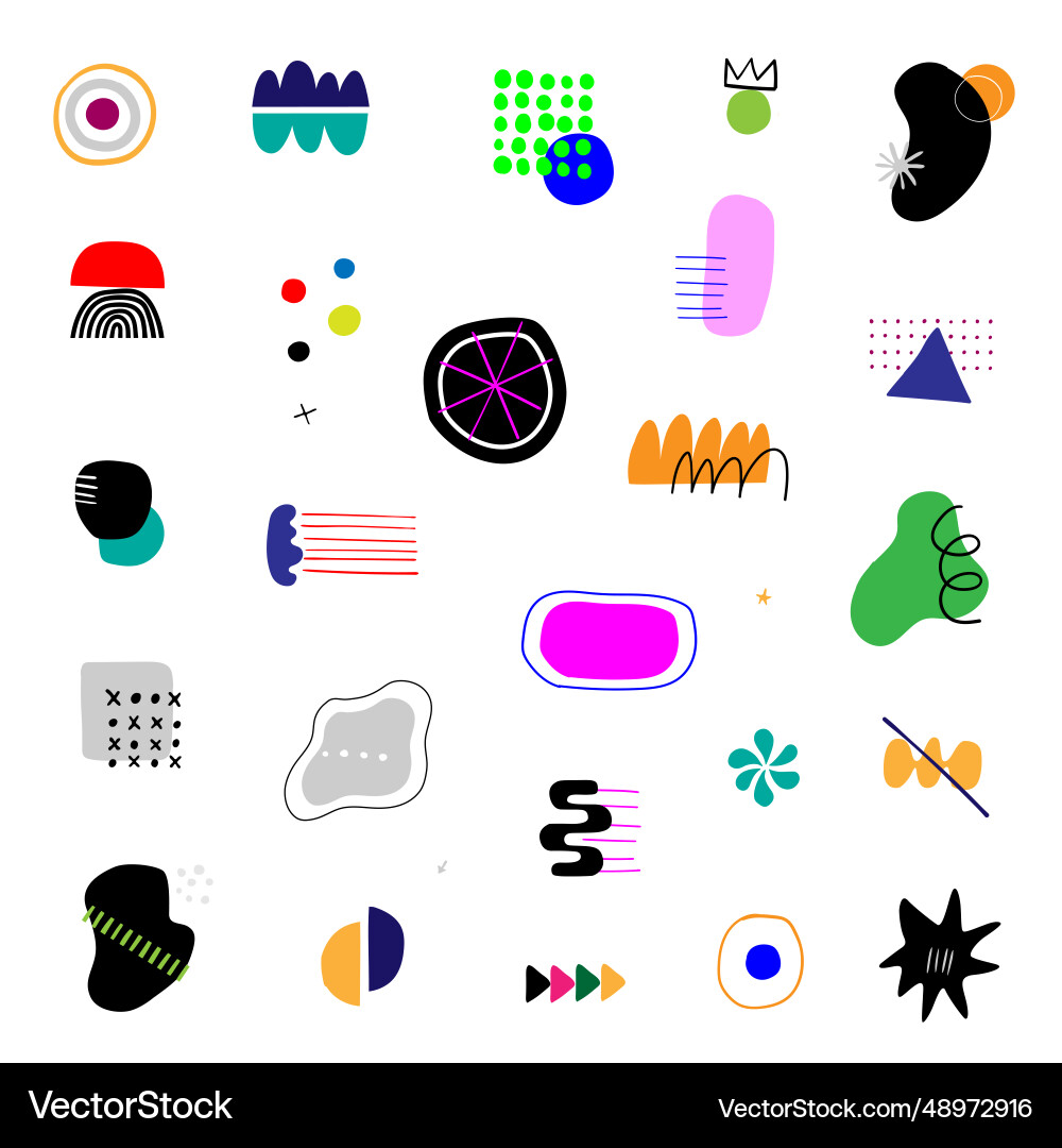Abstract Colorful Shape Background Vector Image