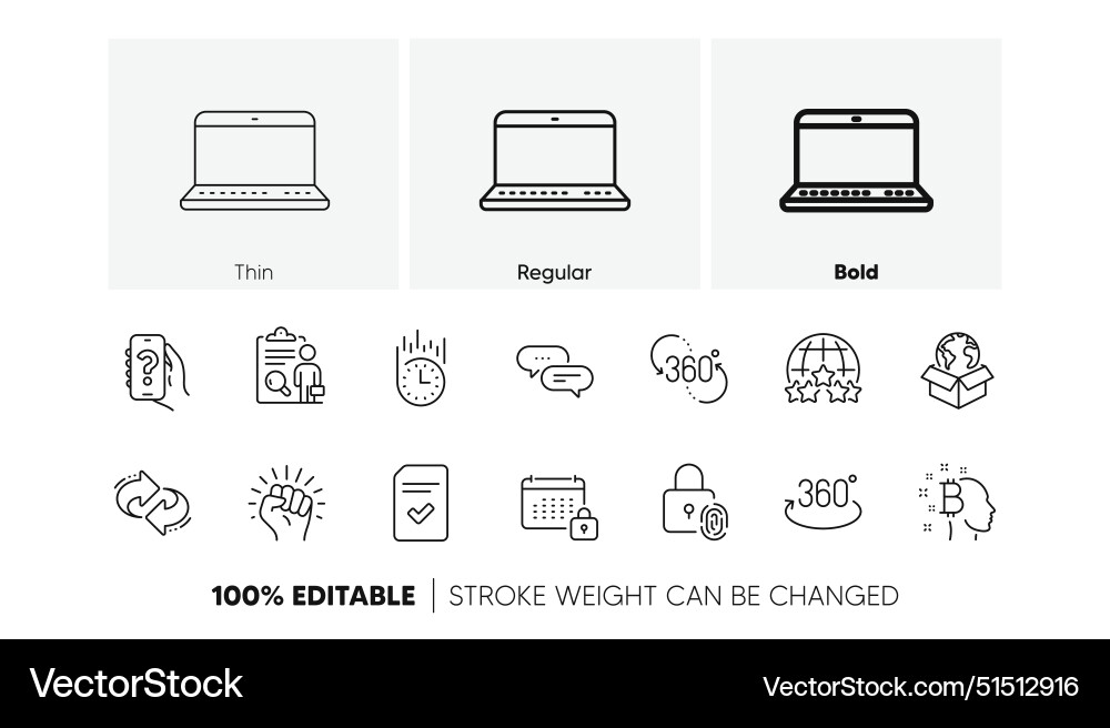 Bitcoin think help app and checked file line Bitcoin think help app and checked file line vector image