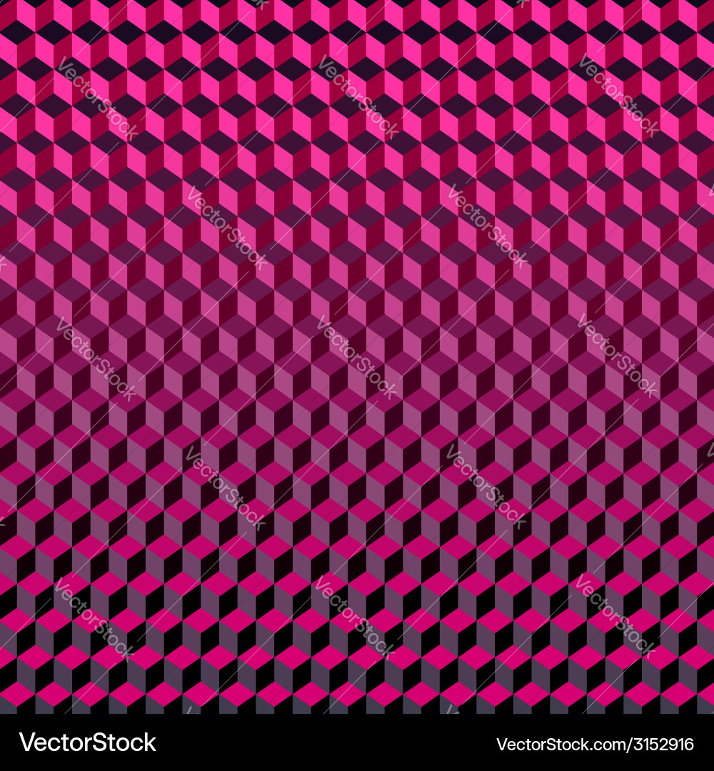 Cube Psychedelic Background Vector Image
