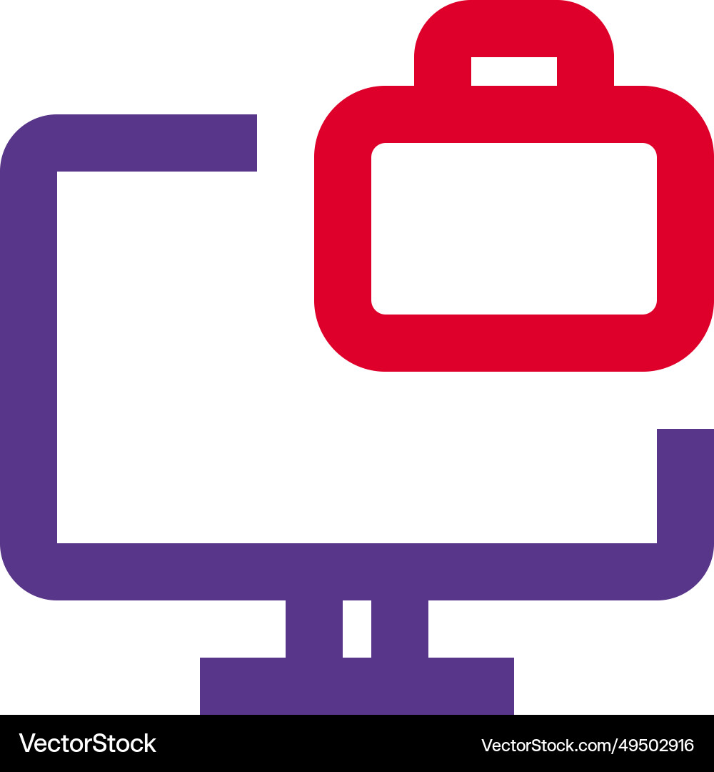 File management feature displayed on monitor vector image
