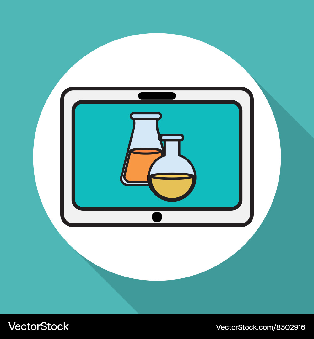 Flask icon design Vector Image