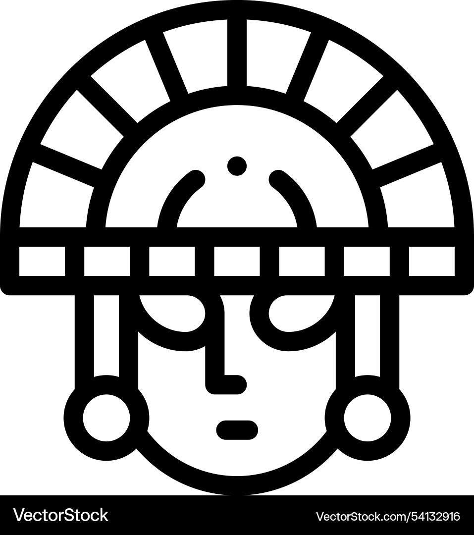 Incandescent icon thin linear style design Incandescent icon thin linear style design vector image