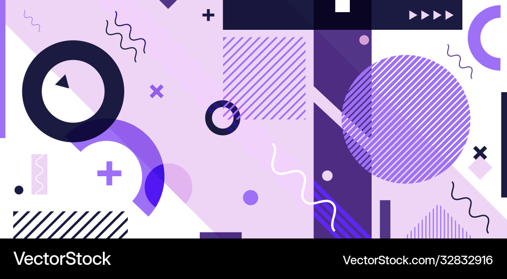 Memphis Style Abstract Pattern vector image
