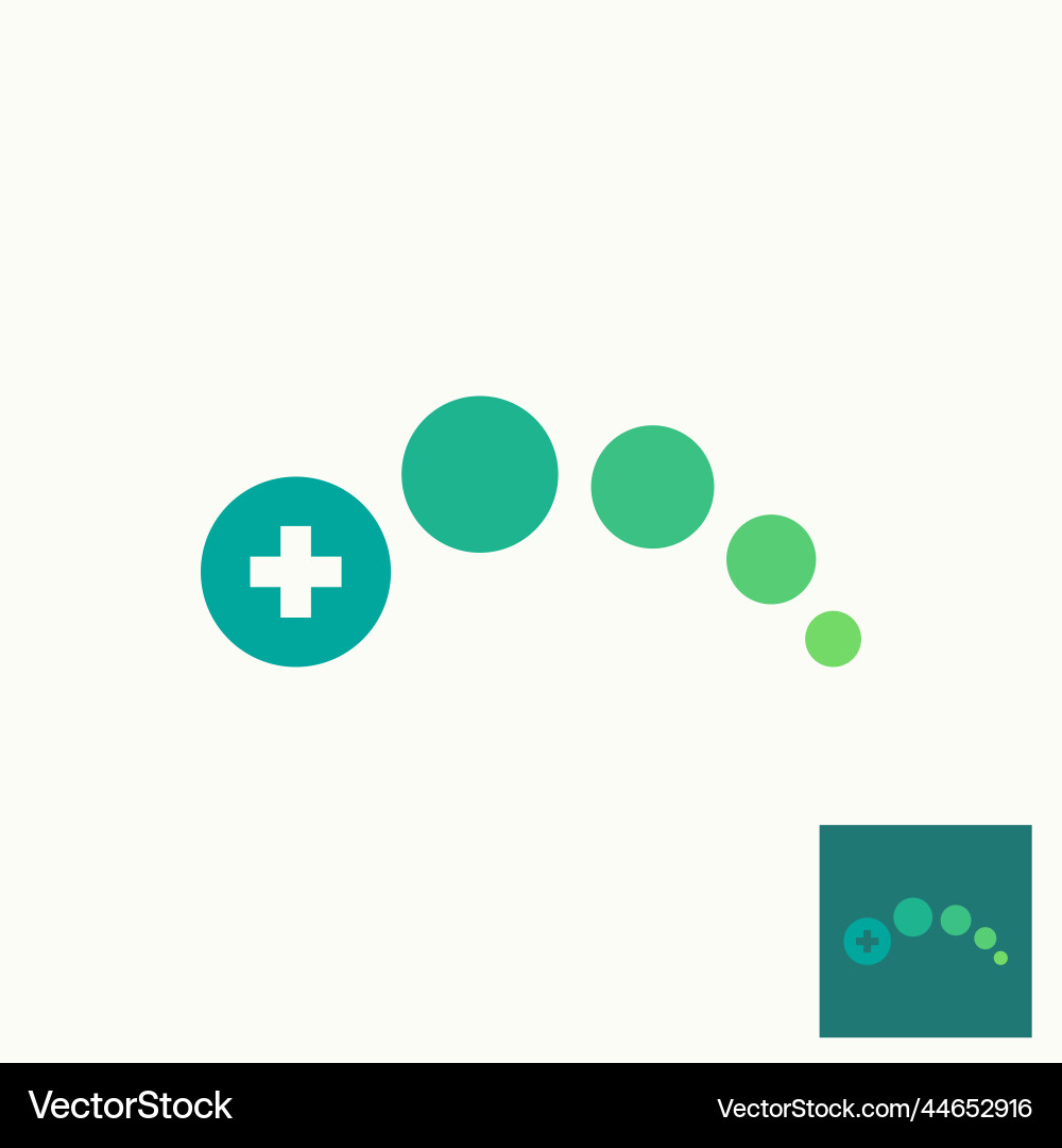 Shape jump dot from small to big cross plus inside Shape jump dot from small to big cross plus inside Vector Image