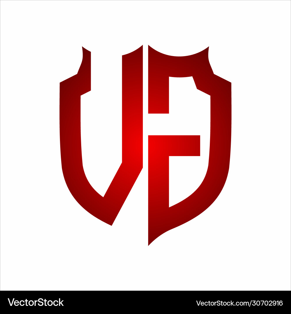 Vg logo shield style monogram design template Vg logo shield style monogram design template Vector Image