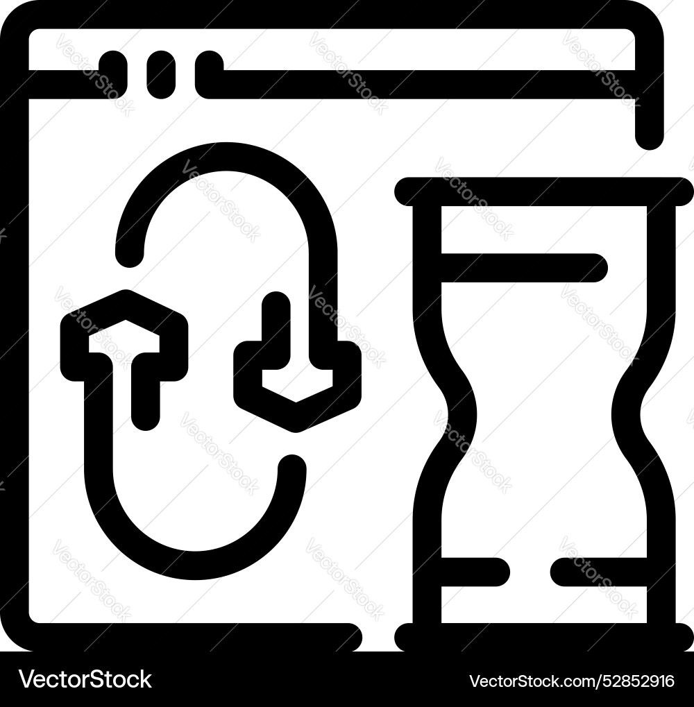 Website software update taking long time Website software update taking long time vector image