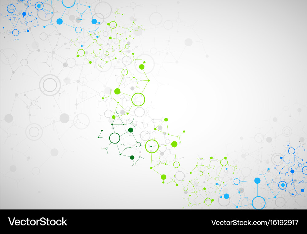 Abstract geometric background circle technology Vector Image