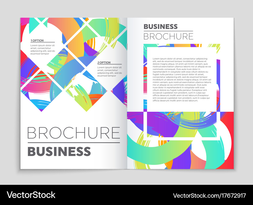 Abstract layout background set for art vector image