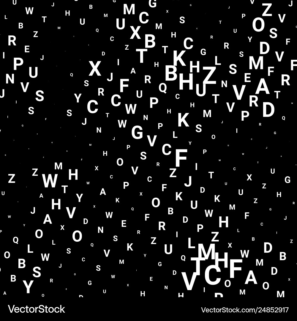 Abstract texture with letters Abstract texture with letters vector image