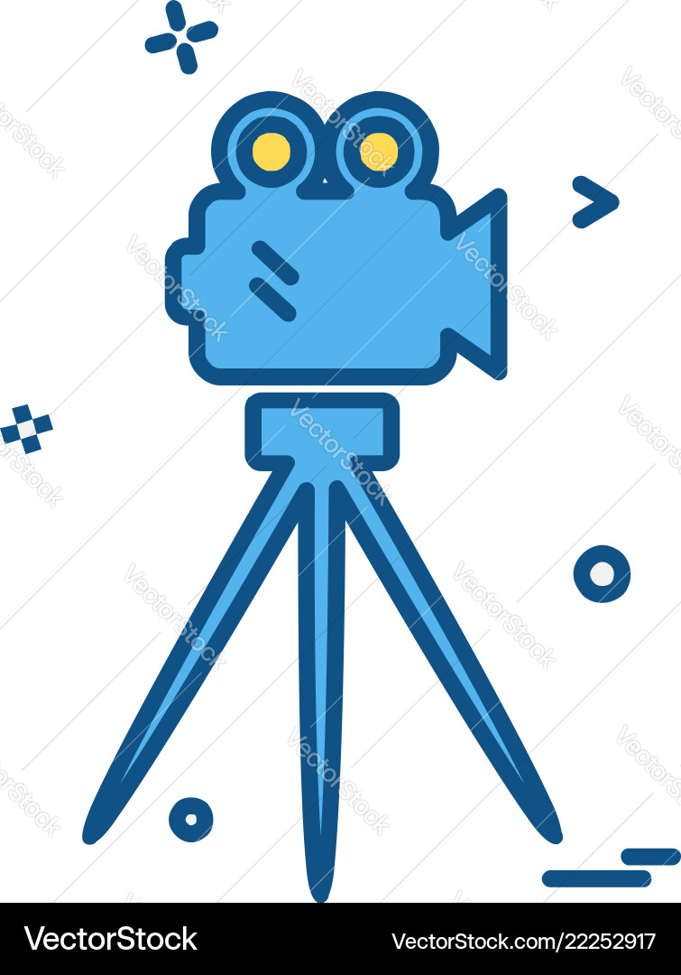 Camcoder icon design Camcoder icon design Vector Image