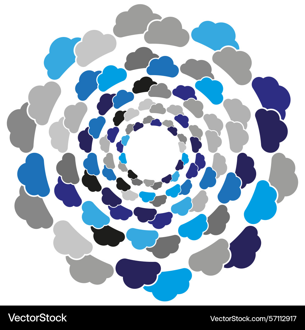 Color spot pattern abstract spiral form rounded Color spot pattern abstract spiral form rounded vector image