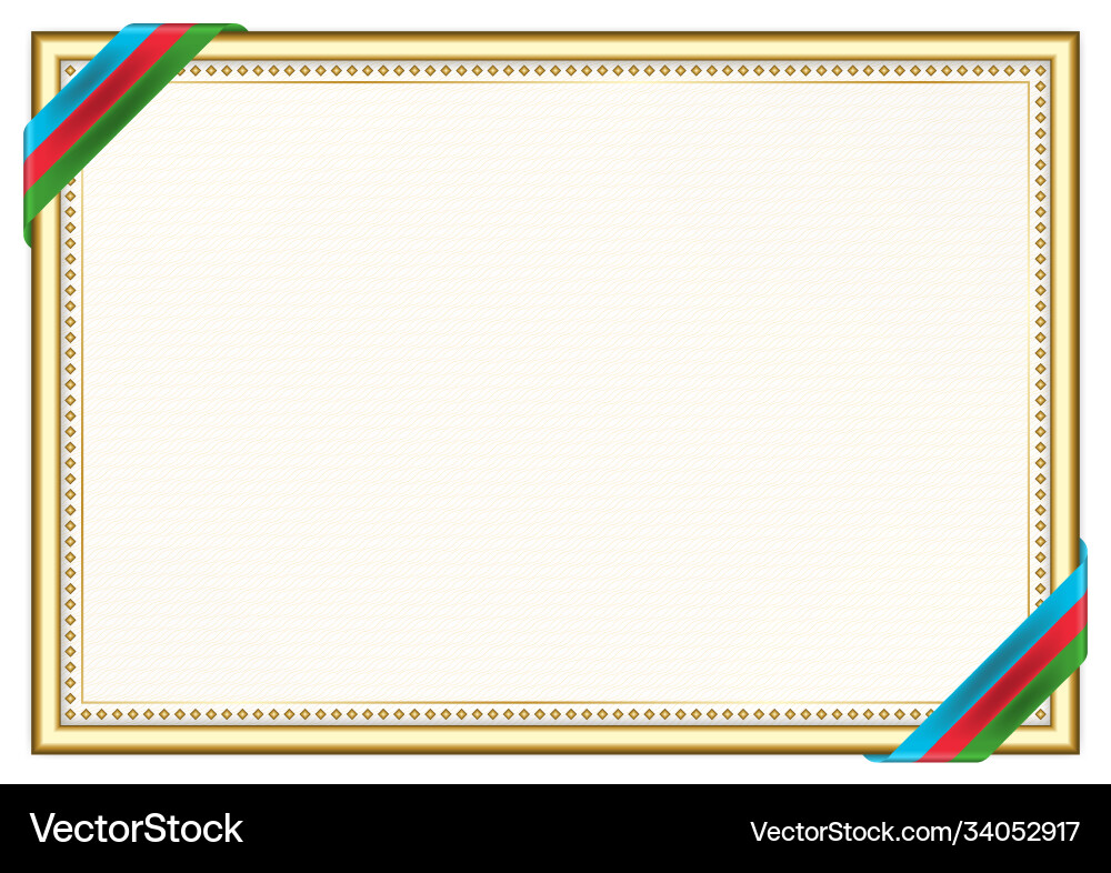 Horizontal frame and border with azerbaijan Horizontal frame and border with azerbaijan vector image