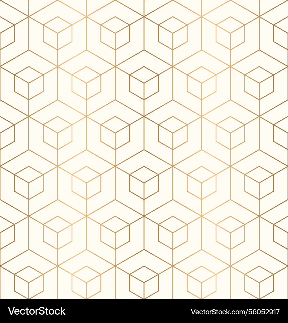 Seamless geometric pattern with hexagon grid line Seamless geometric pattern with hexagon grid line vector image
