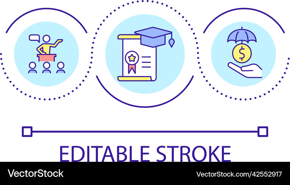 Support & Training Loop Concept vector image