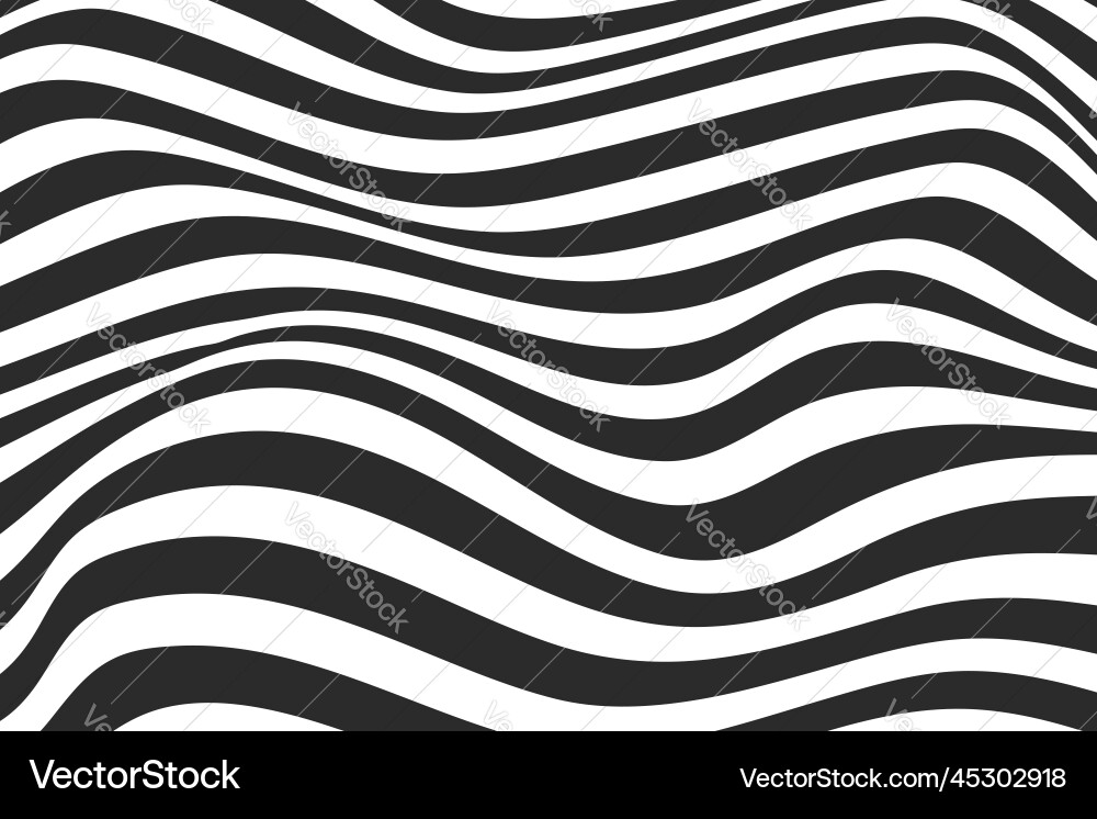 Abstract dynamic wavy lines background Vector Image