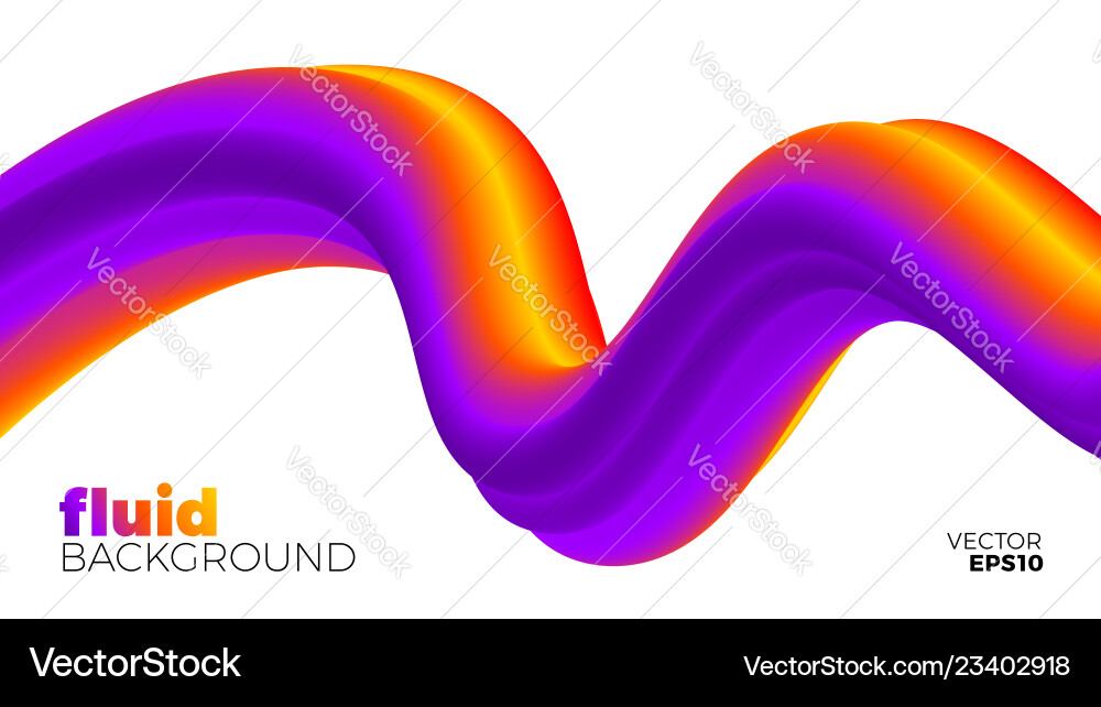 Abstract Fluid Colorful Shape Background vector image