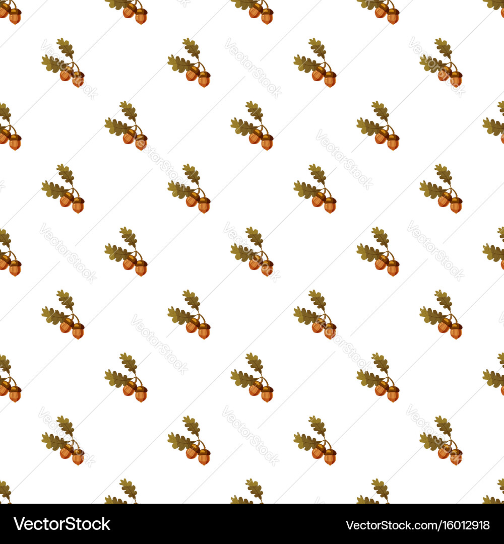 Acorn pattern vector image