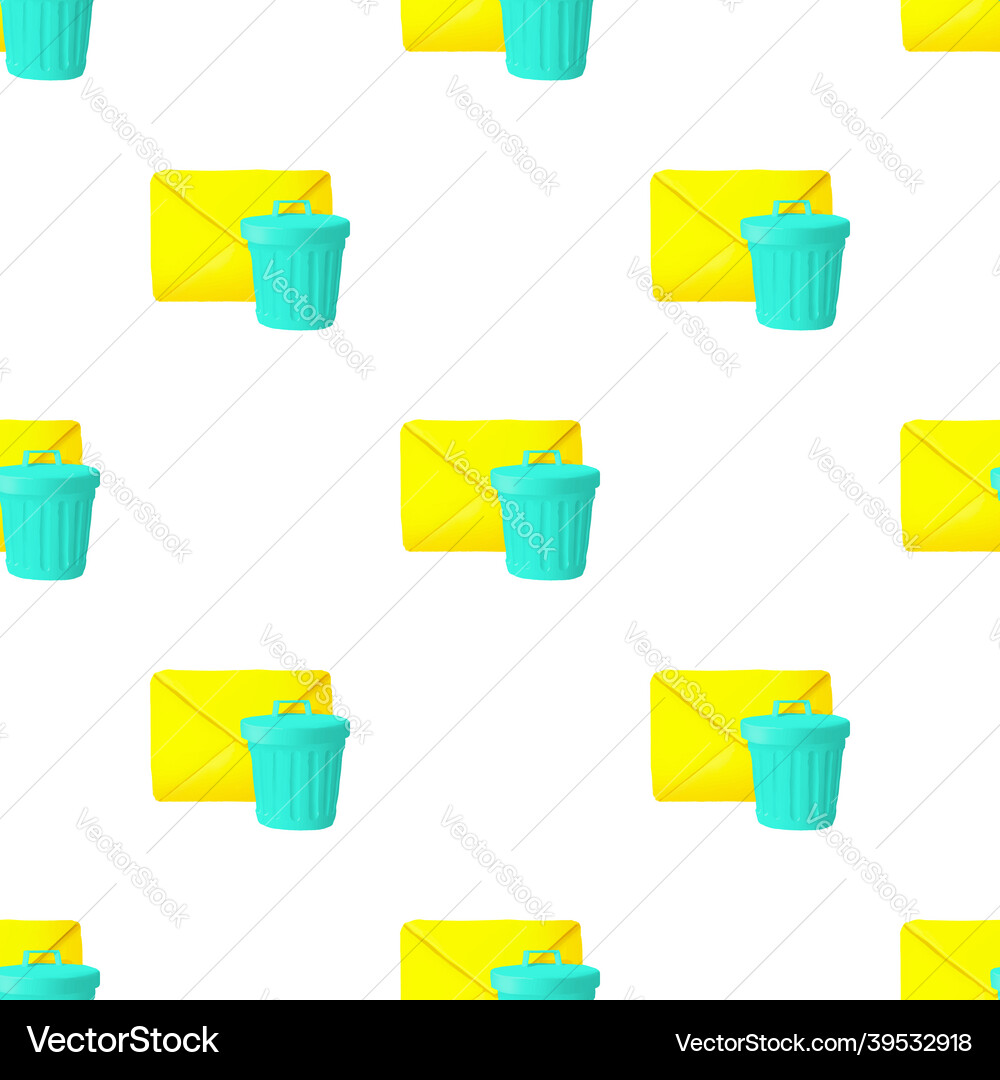 Delete message pattern seamless Delete message pattern seamless vector image