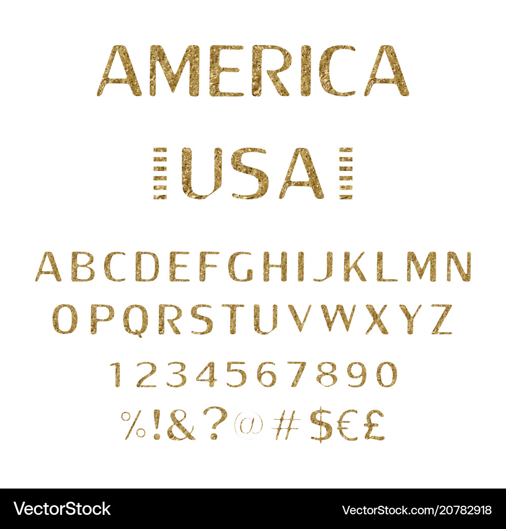 Font alphabet script typeface Font alphabet script typeface vector image