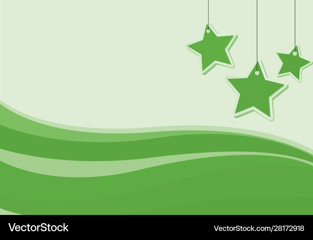 Green Star Background Royalty Free Vector Image