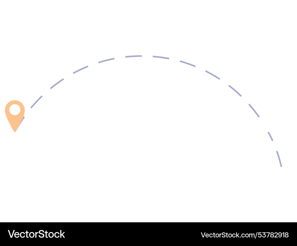 Moving geolocation simple route like we have Moving geolocation simple route like we have Vector Image