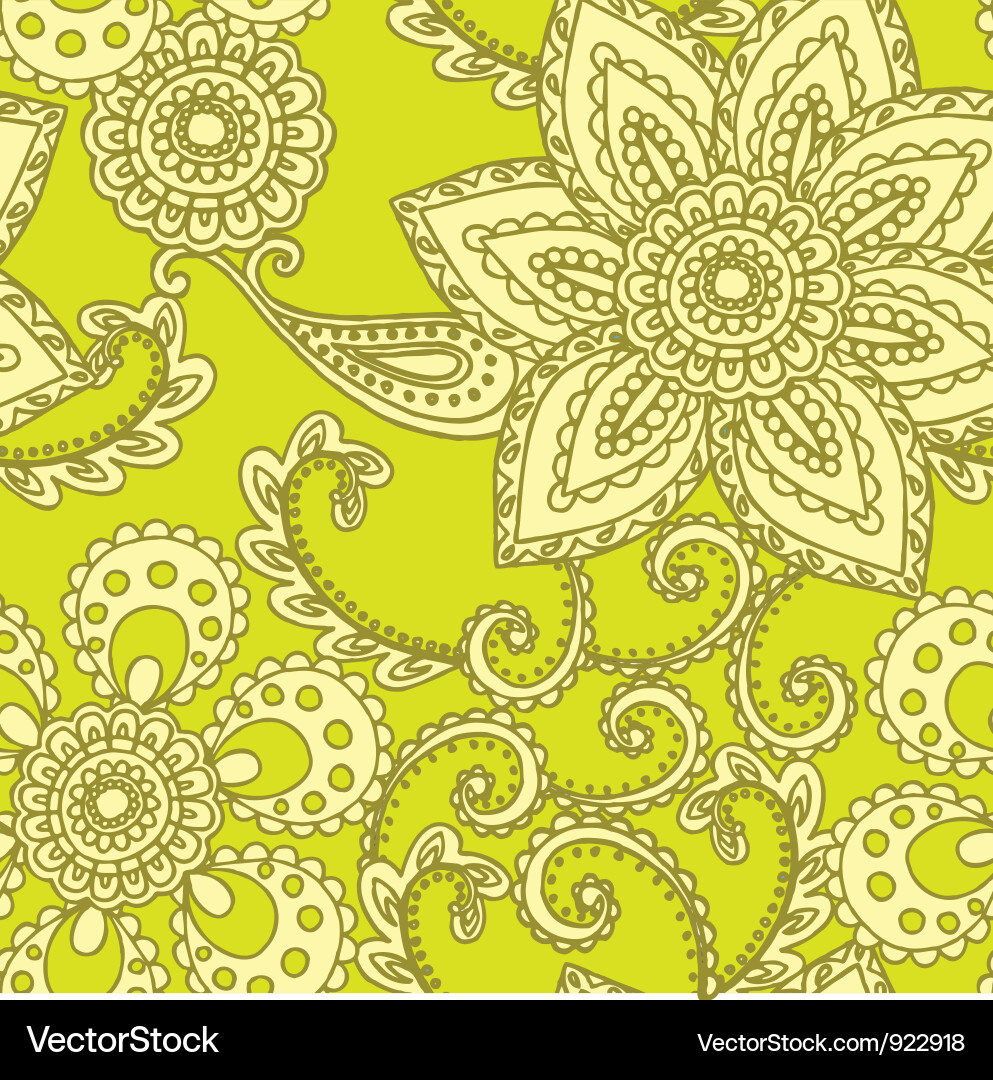 Seamless pattern with flowers Vector Image