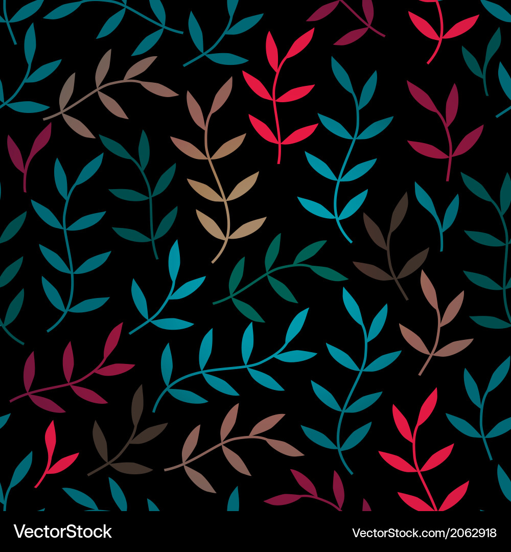 Seamless pattern with leaf abstract texture vector image