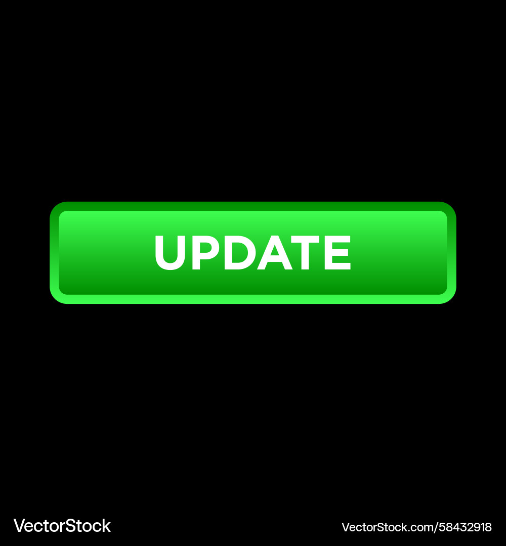 Update Button Website Template Vector Image