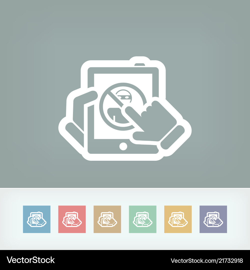 Web access data protection vector image