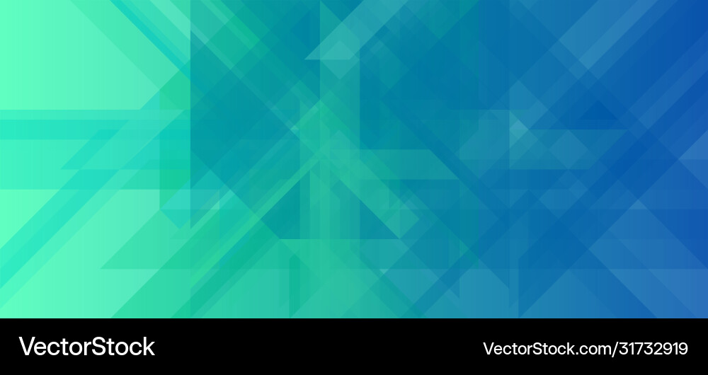 Abstract geometric banner with triangular pattern Vector Image
