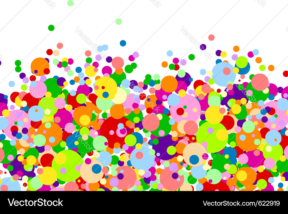 Bunte Ballspritzer Vektorbild