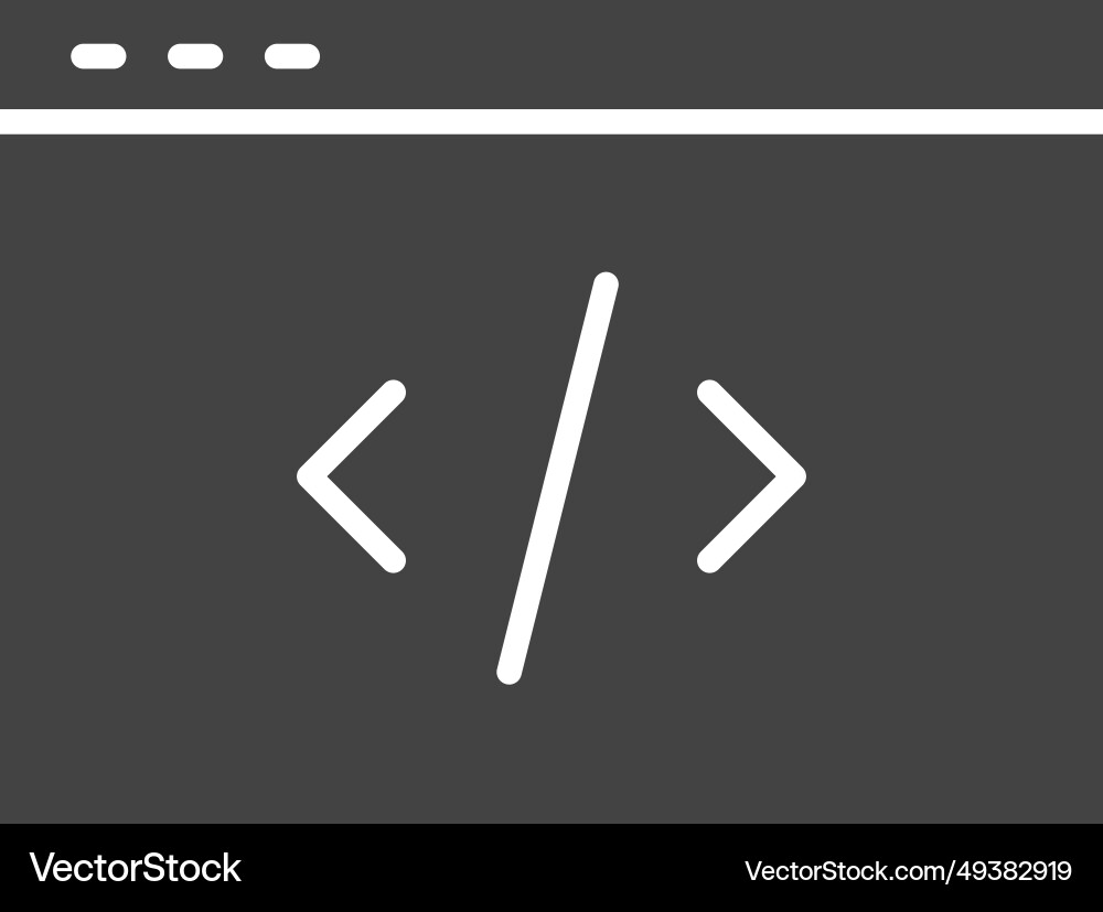 Code icon image Vector Image