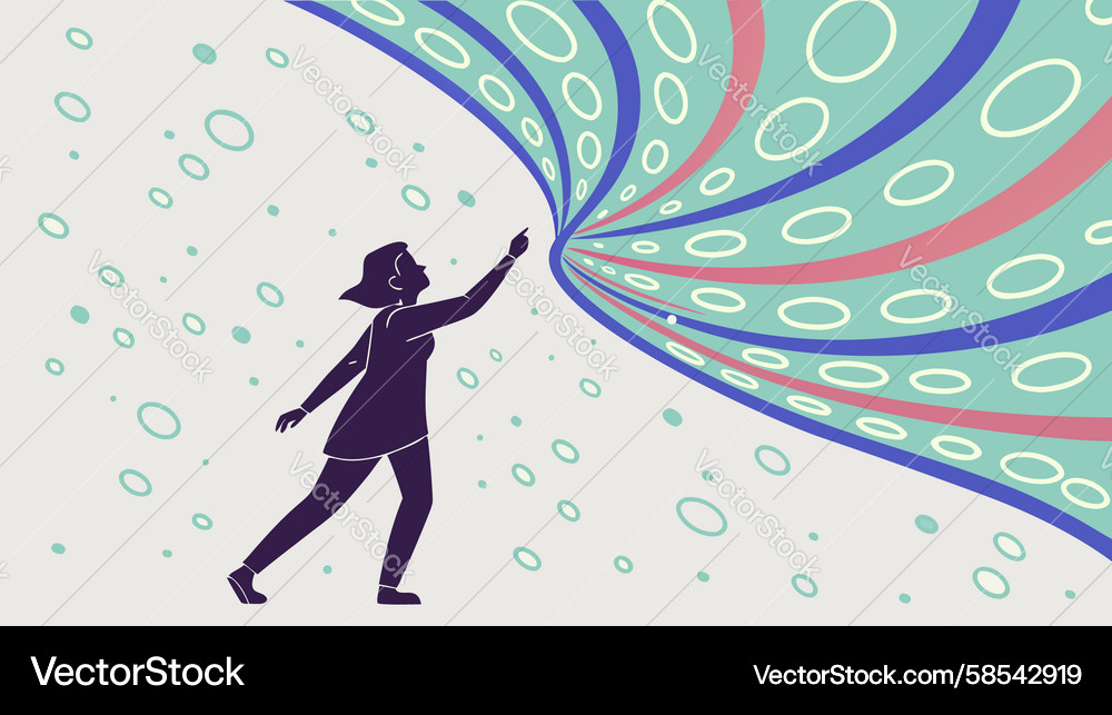Digital Vortex Transition Vector Image