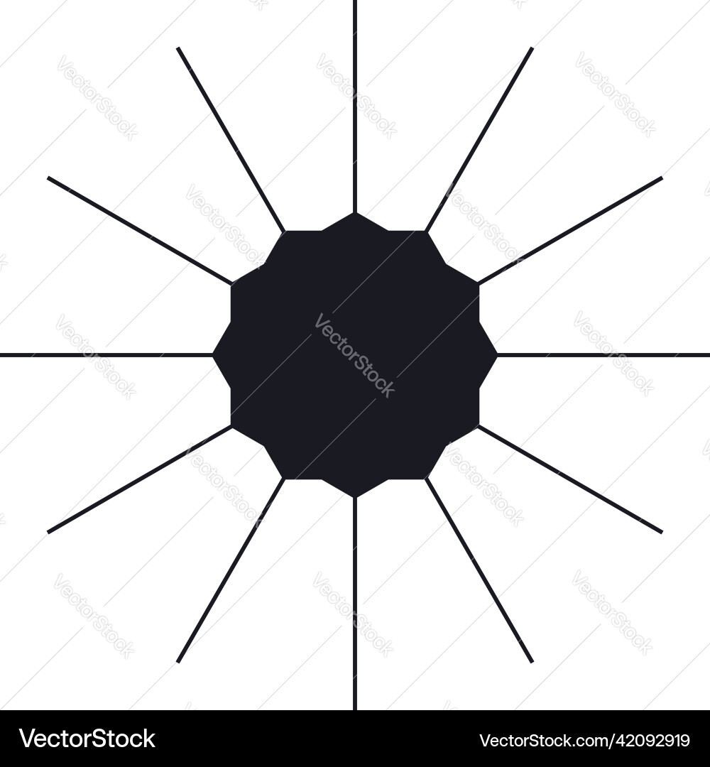 Geometric abstract circle element design Vector Image