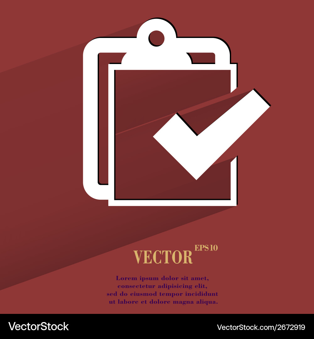 Notepad paper documents flat modern web button vector image