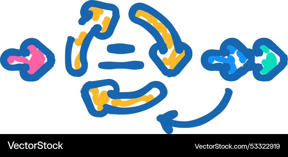 Rapid application development software icon doodle Vector Image