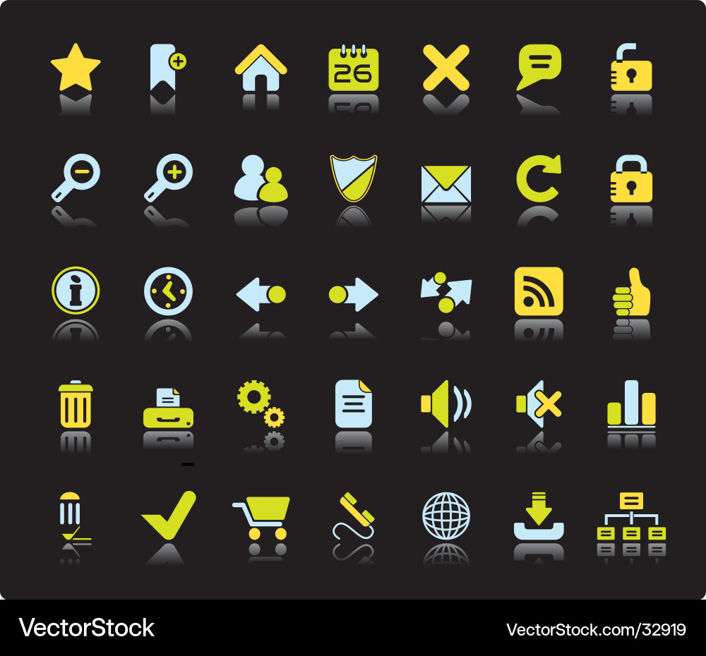 Web Icon Collection vector image